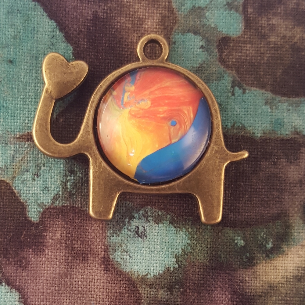 Handmade Love Elephant Pendant Necklace